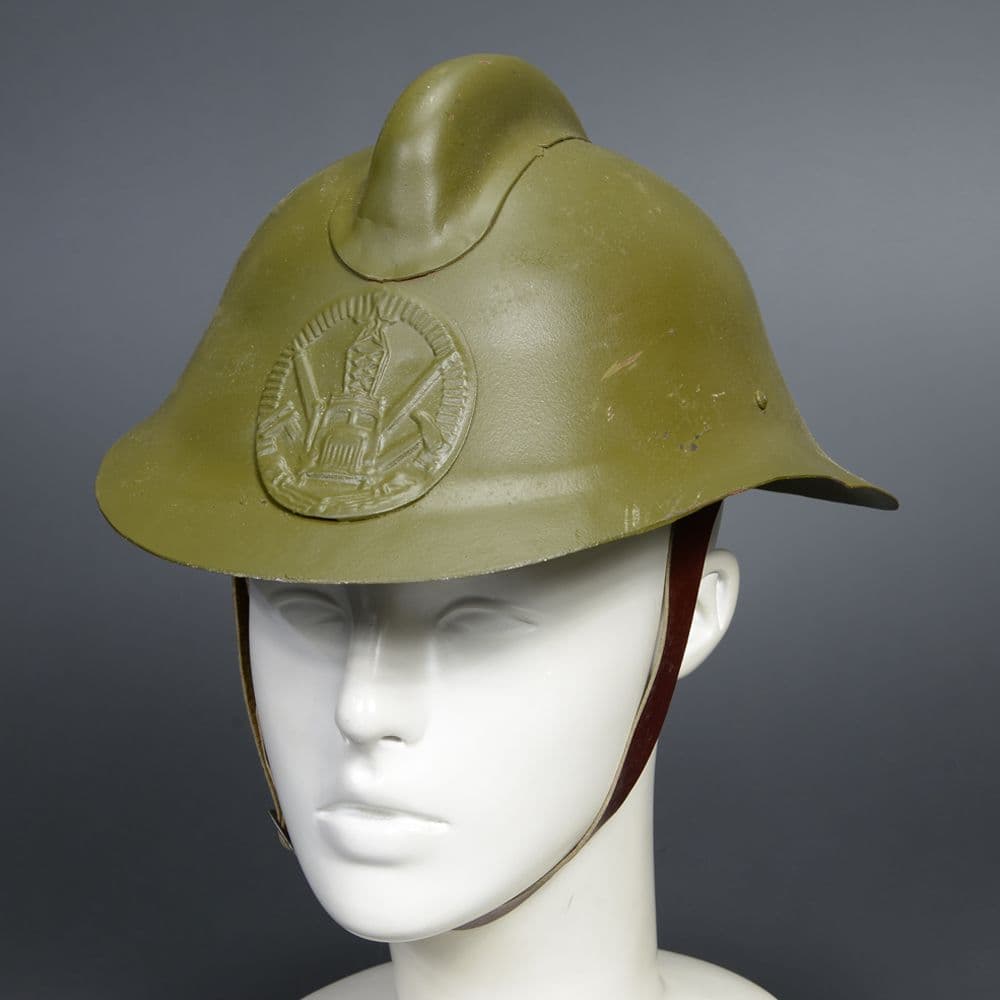 旧ソ連 消防隊放出品 ヘルメット スチール製 1970年代 OD | ミリタリー