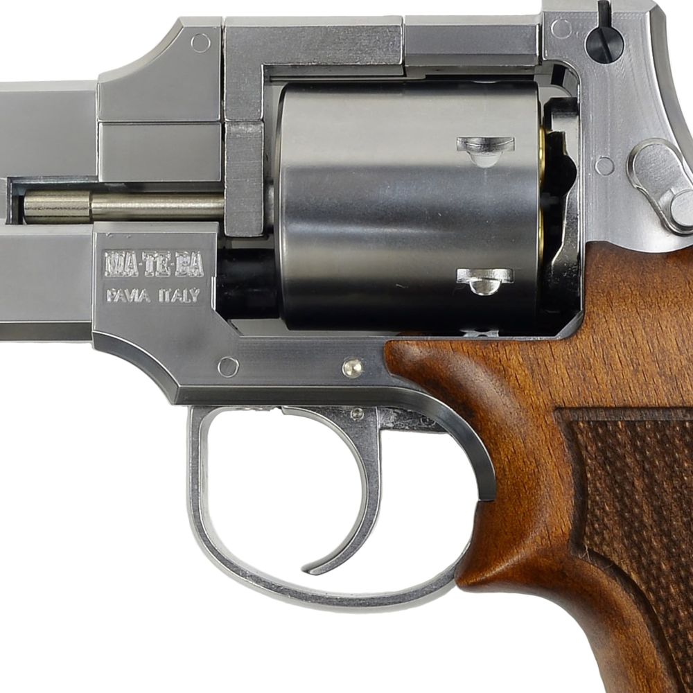 マルシン ガスガン MATEBA マテバ 3インチ シルバーABS 木製ショート