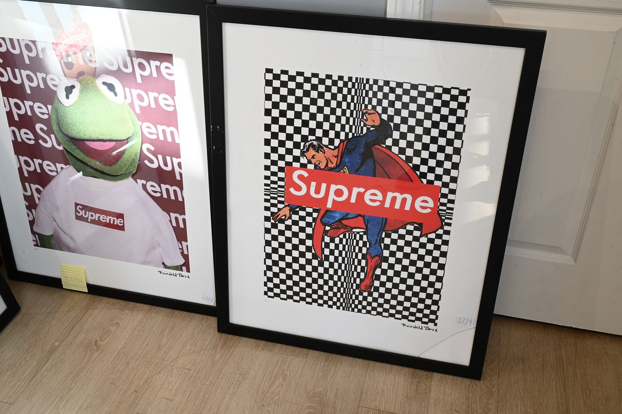 Group of Six Fairchild Paris X Supreme Prints sold at auction on