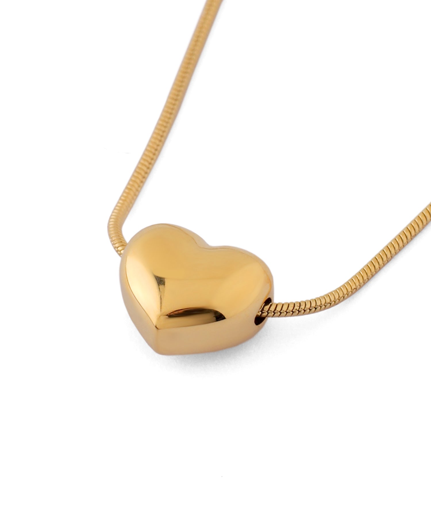 ANEMONE】【ステンレス】メタルハートネックレス｜アネモネ