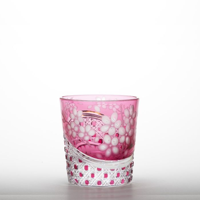 江戸切子 細小路圭作 桜花 金赤 MH-239-R – 硝子工房 彩鳳