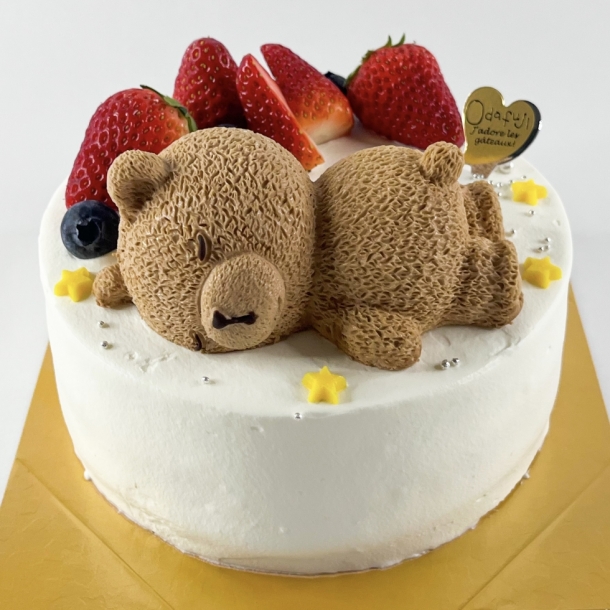 くまちゃんデコレーションケーキ5号 おだふじ