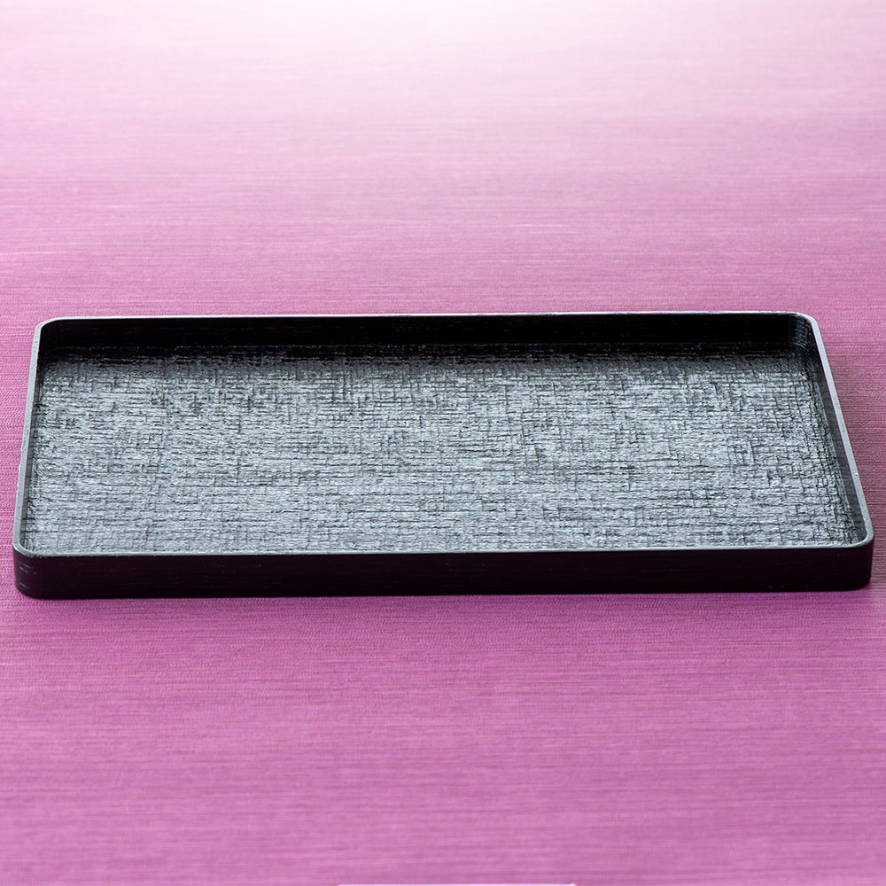 村瀬治兵衛さんの沢栗挽曲角盆: キッチン雑貨 | スイーツ・グルメ