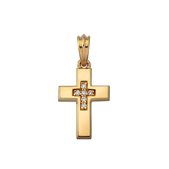 K18イエローゴールド ダイヤモンド ペンダントトップ（リバーシブル