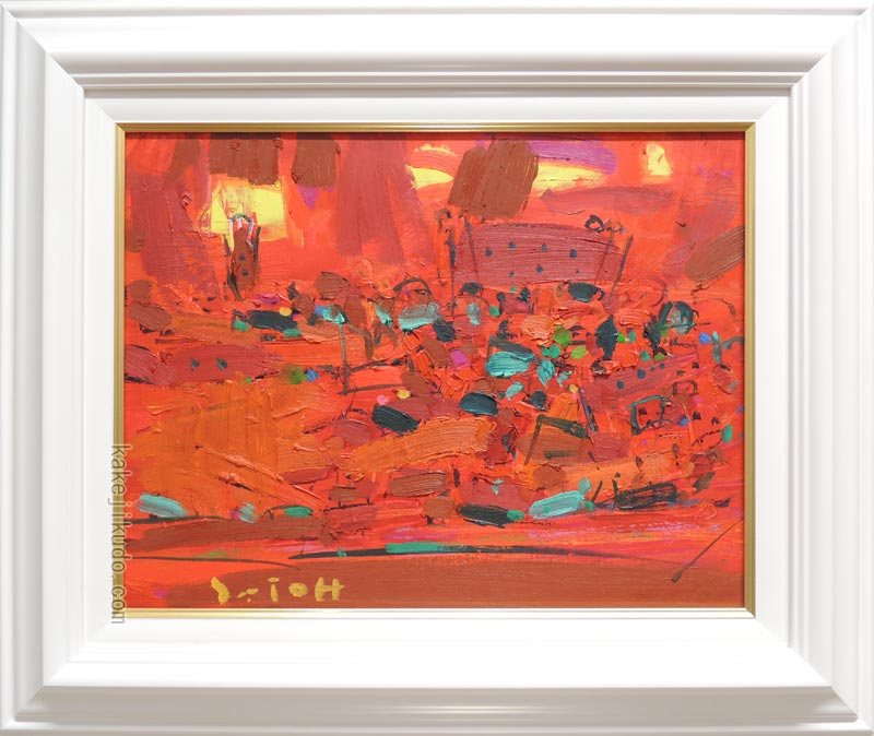 楽天市場】「マーガレット」堤照男（F6サイズ油彩画[油絵]（直筆油彩