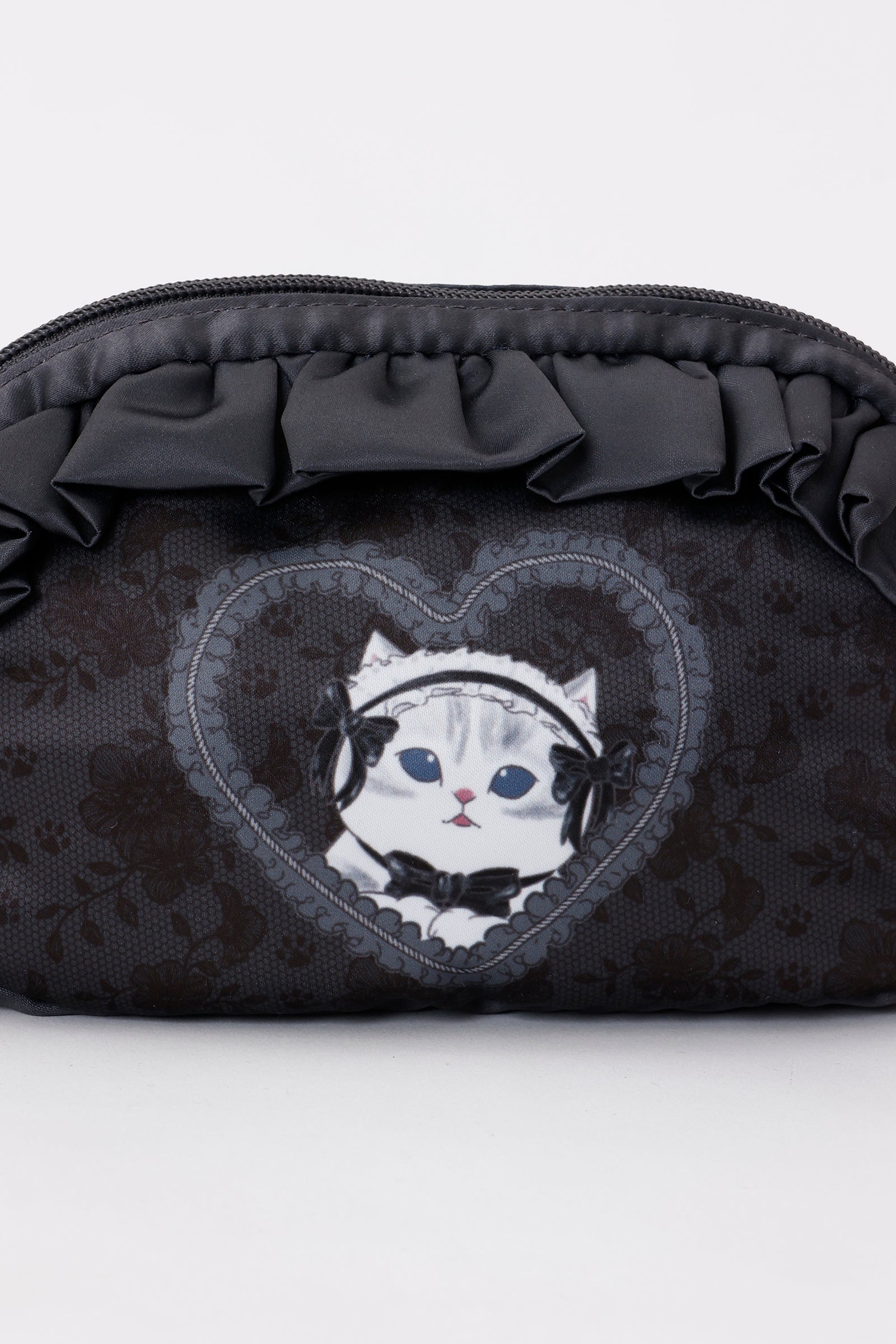 mofusand バレエコア ポーチ くろりぼにゃん ブラック