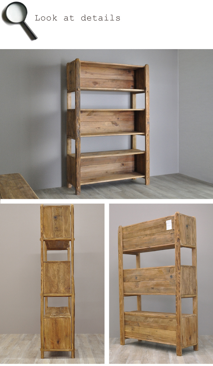 開梱設置 キャビネット ヴィンテージ 本棚 収納棚 ディスプレイラック