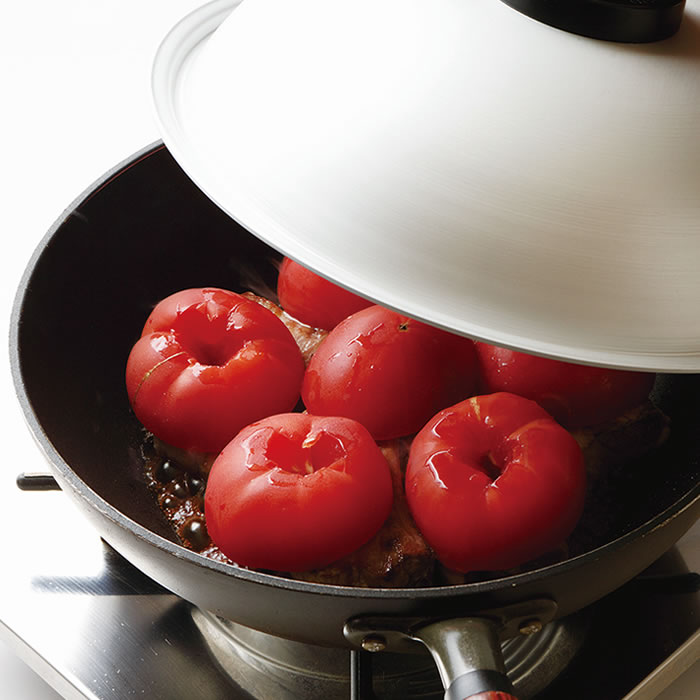 北陸アルミニウム ウー・ウェンパンプラス 24cm ガス火用 フライパン