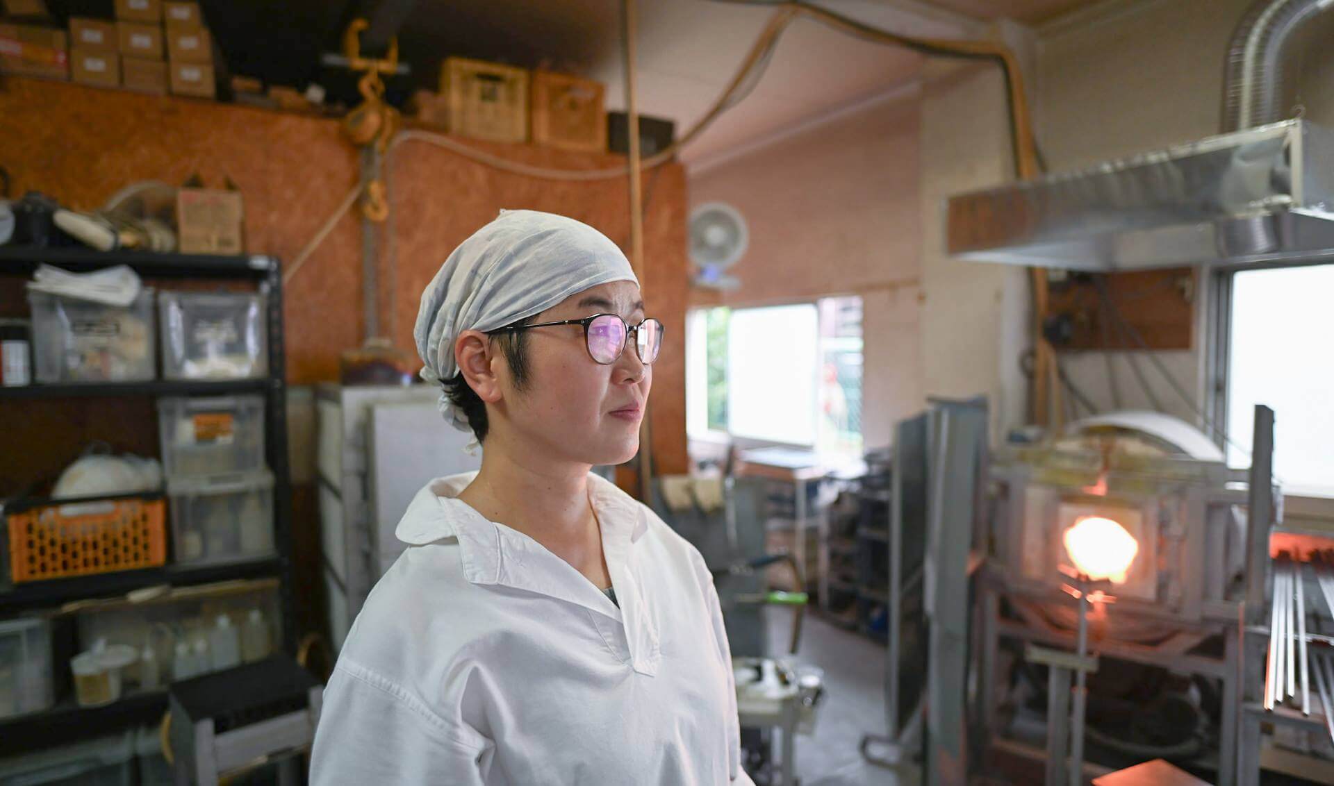 ガラス作家：添田亜希子：ペットの遺骨ガラス Soraca（そらか）