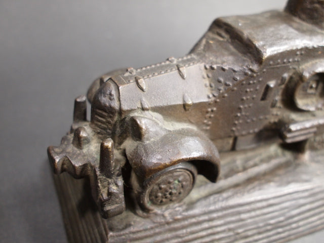朝倉文夫 ブロンズ像 満州事変記念 九一式広軌牽引車 置物 – smileantiques