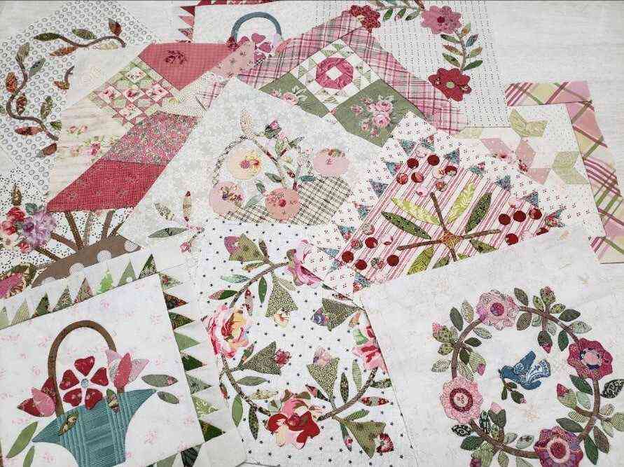 キルト塾こうの早苗先生クラス10周年記念 『Sanae Kono 花のキルト