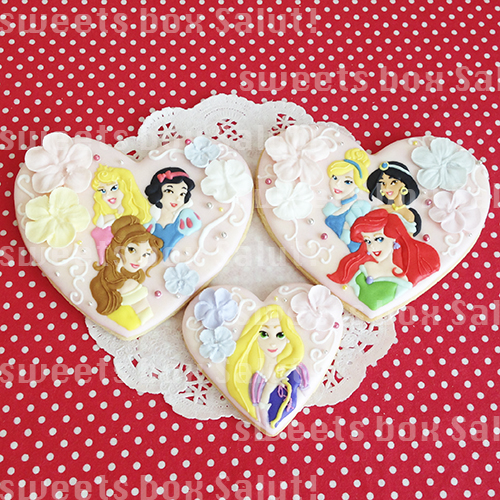 ディズニープリンセスのアイシングクッキー | sweets box Salut!