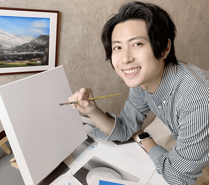 自宅でアクリル画を学ぶなら岡部遼太郎のオンラインレッスンがおすすめ