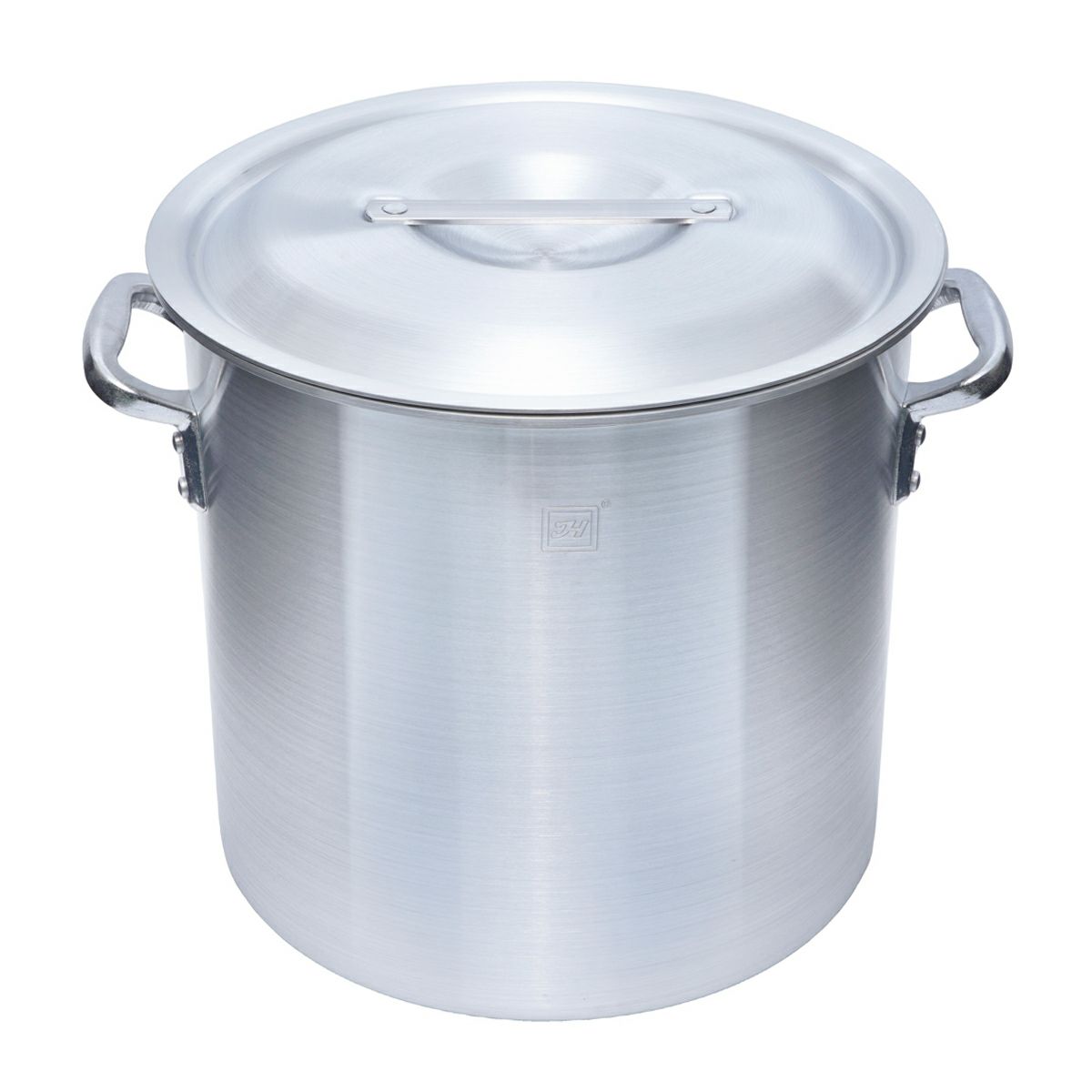 Thunder Group アルミ寸胴鍋 ガス専用 45cm 70L 目盛り付き 蓋付き