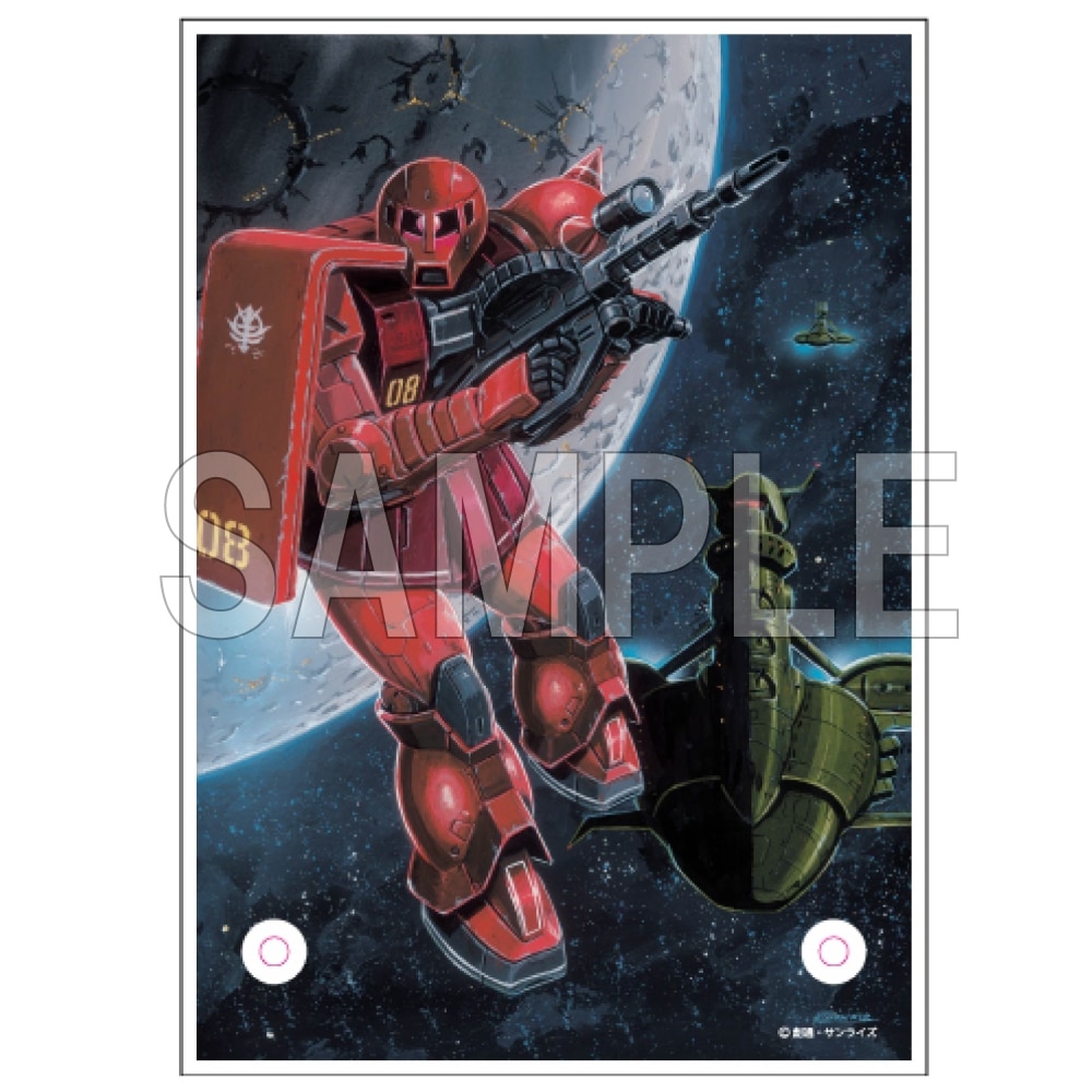 機動戦士ガンダム」大河原邦男イラスト アクリルパネル（シャア専用旧