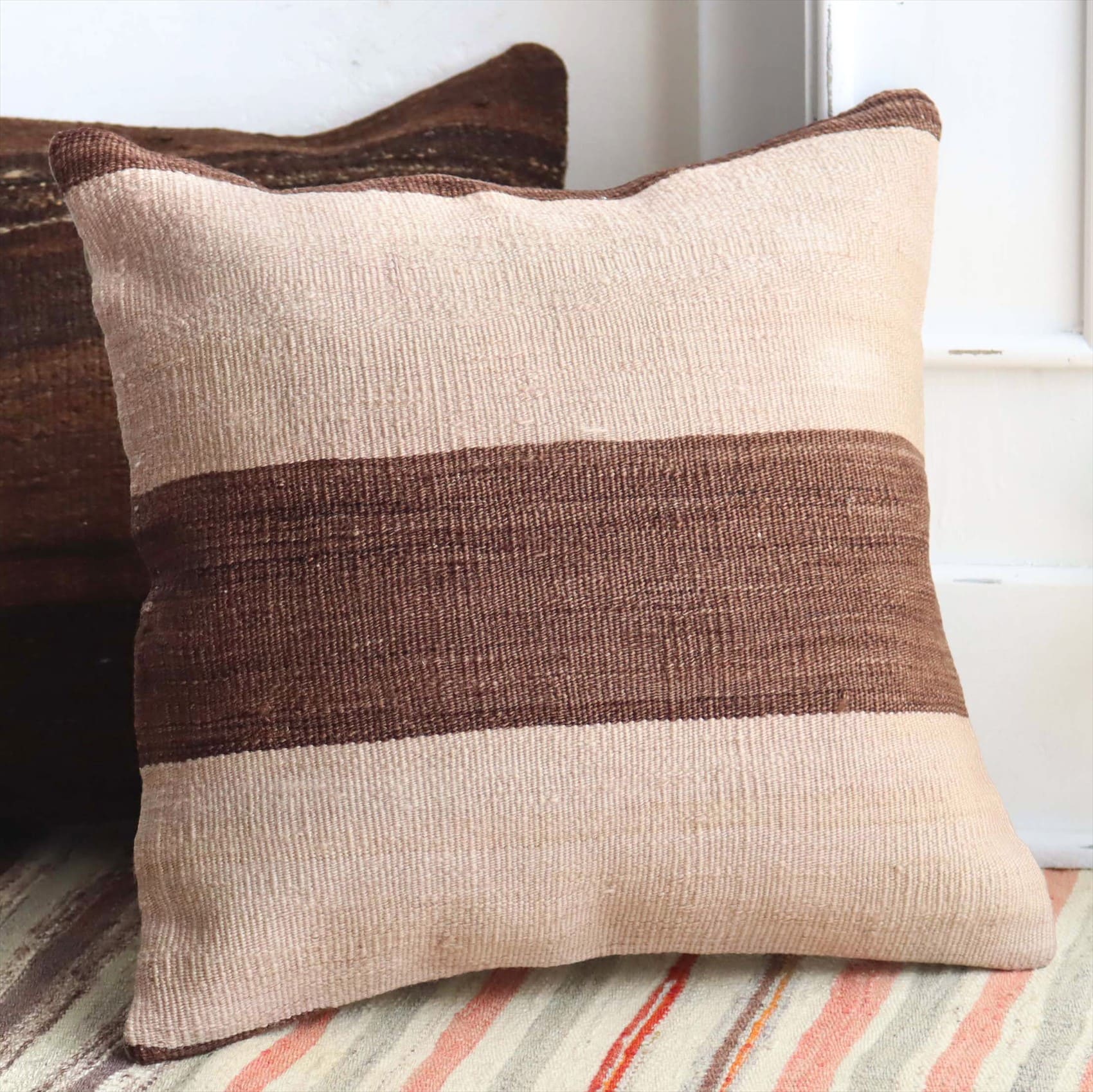 キリムスタイル / クッションカバー オールドキリム ウール 40×40cm