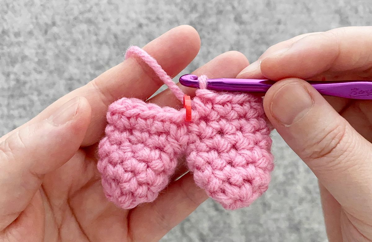 細編みのハートの作り方 | croccha