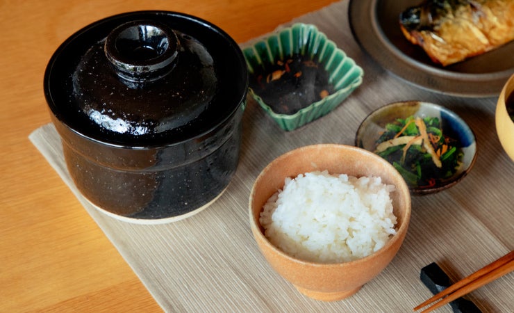 一人用】レンジで簡単！直火を超えた、旨み溶け出す本格ごはん 伊賀焼
