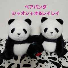 上野動物園 シャオシャオ レイレイ ぬいぐるみ 暁暁 蕾蕾 ペアパンダ