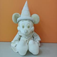 ディズニーランド ファンタジア ミッキー ホワイトぬいぐるみ 約50