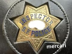 SFPD INSPECTOR HM I&J ポリスバッジ インスペクターランク - メルカリ