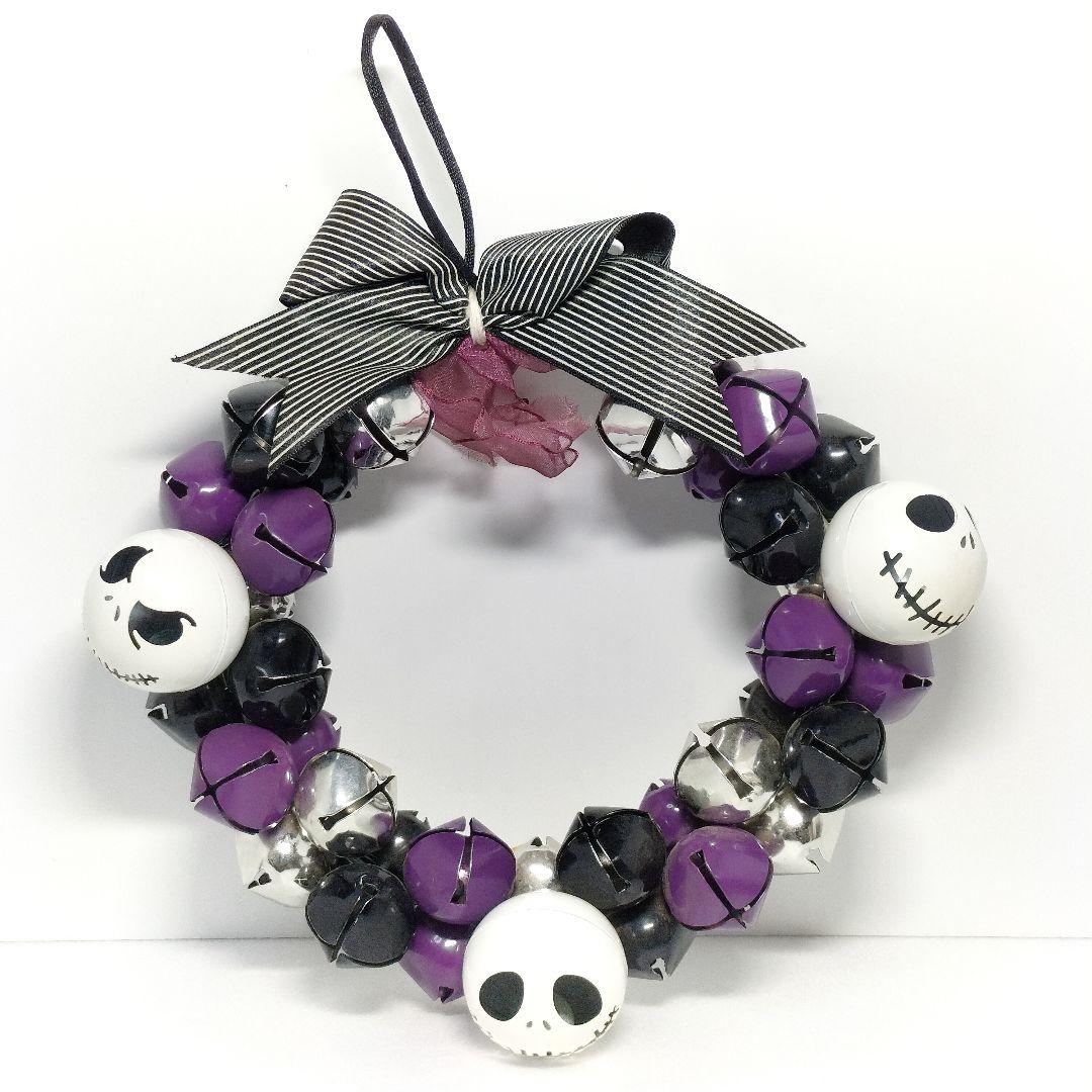 ナイトメア・ビフォア・クリスマス クリスマス リース 鈴入り