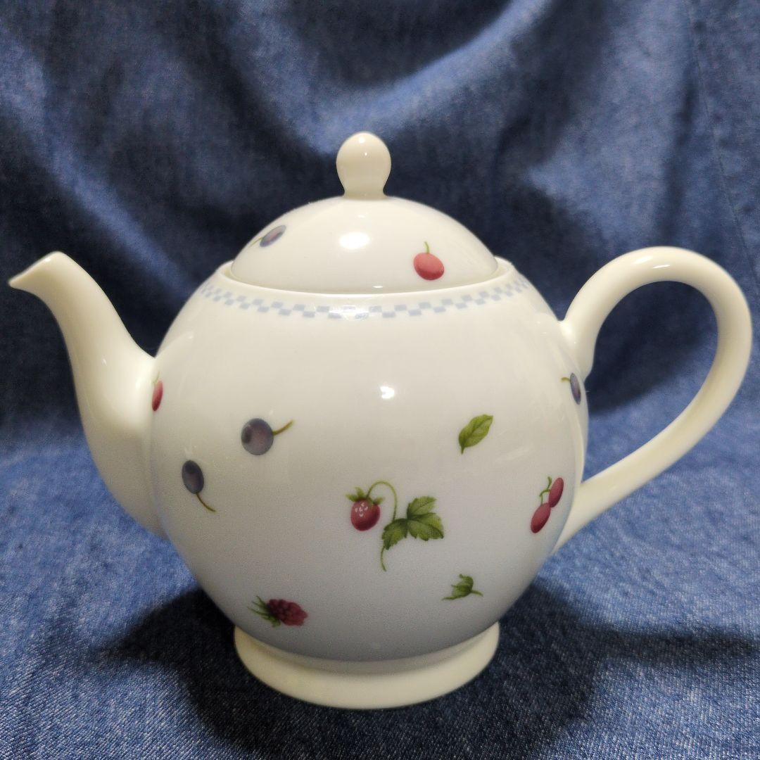 NARUMI ポット付茶器セット ストロベリーガーデン カップルモーニング