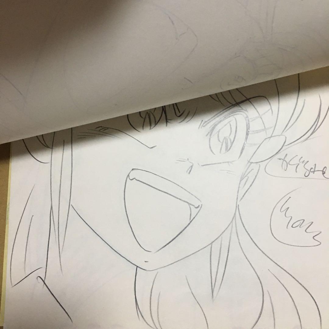 ゲンジ通信あげだま 原画1カット 九鬼麗 怨夜巫女