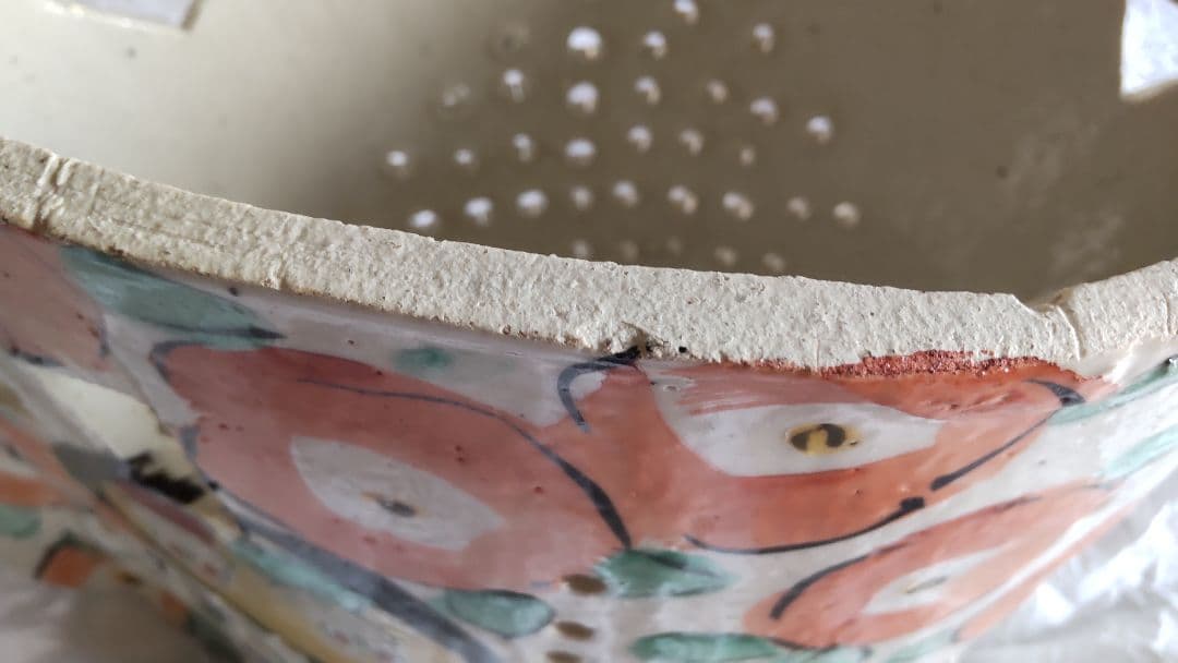 手作り工房 夕立窯 陶器 ランプシェード 未使用 うさぎ 手描き