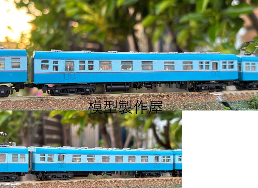 広窓流電モハ52 アイスキャンディー色 KATO改造 4両セット 他サイト