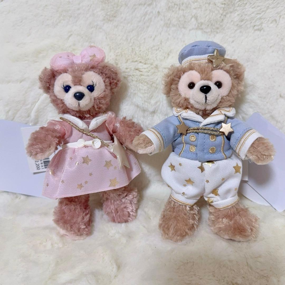 ダッフィー&シェリーメイ　ぬいぐるみバッジ　スターリードリームス　20周年 ダッフィー・シェリーメイのぬいぐるみバッジ！「東京ディズニーシー20