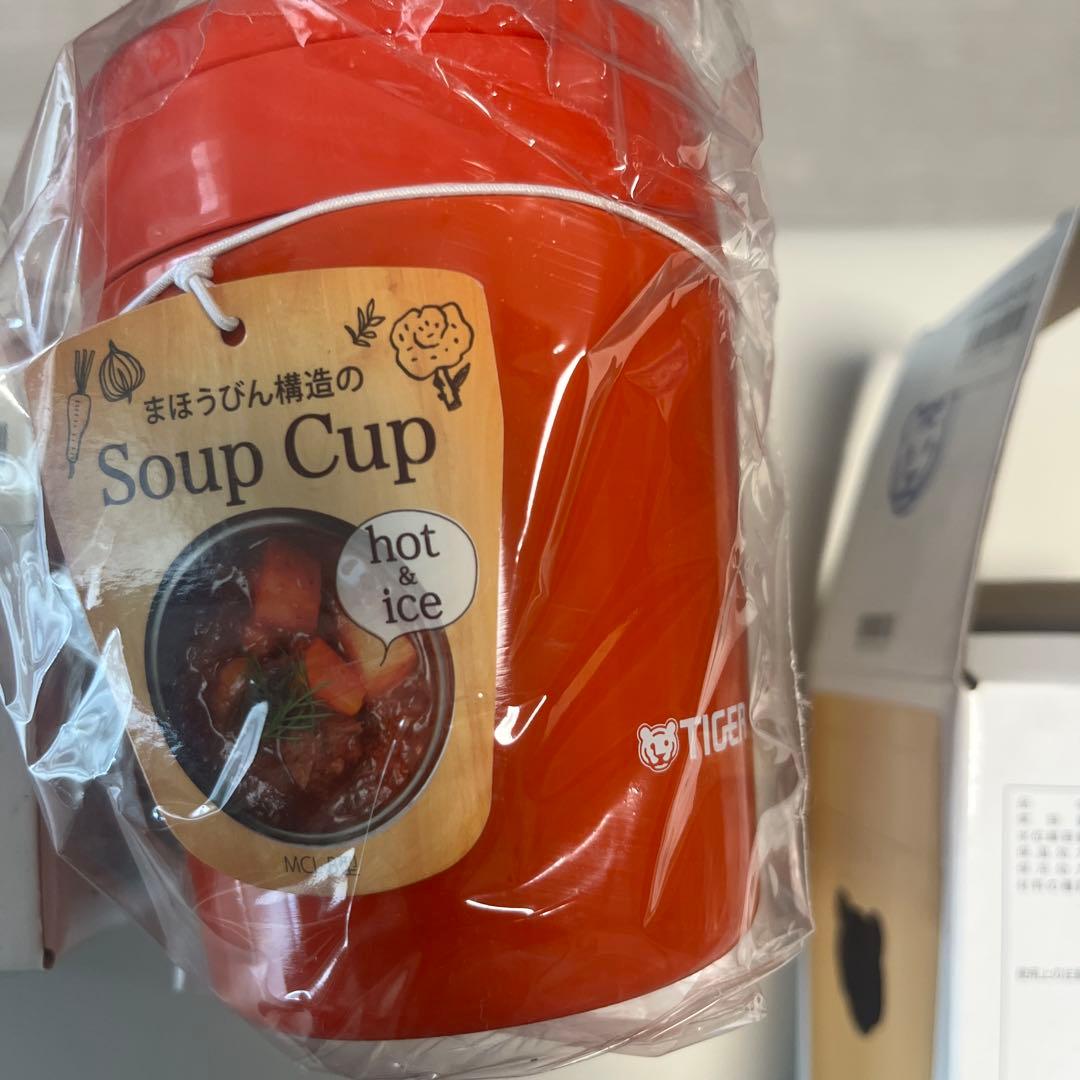 TIGER ステンレススープカップ MCL-B 0.3L 黒赤金