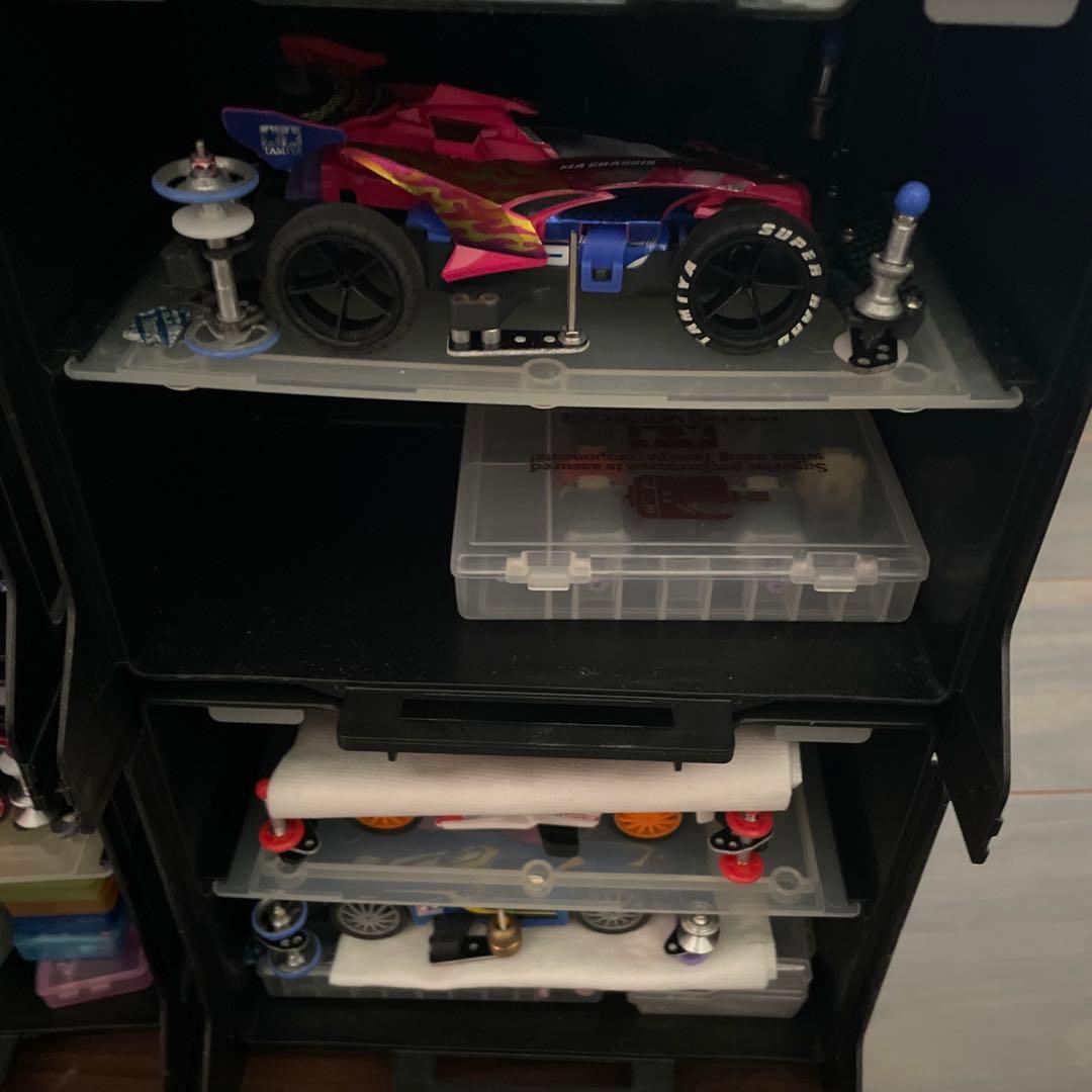 ミニ四駆用スタッキング収納2段ボックス まとめ売り2個セット 引退品