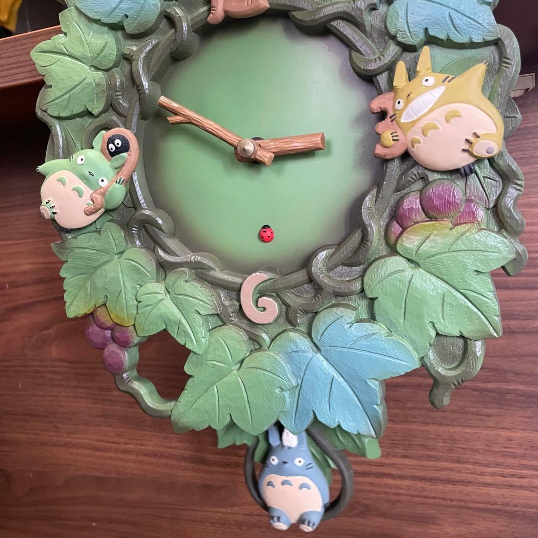 廃盤】ヴィンテージ となりのトトロ 振り子時計 リズム時計 動作確認