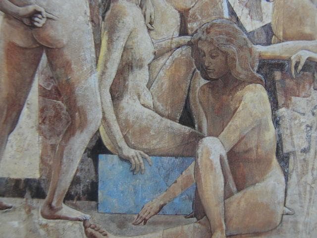 本山唯雄【裸体習作】希少画集画、状態良好、新品高級額装付