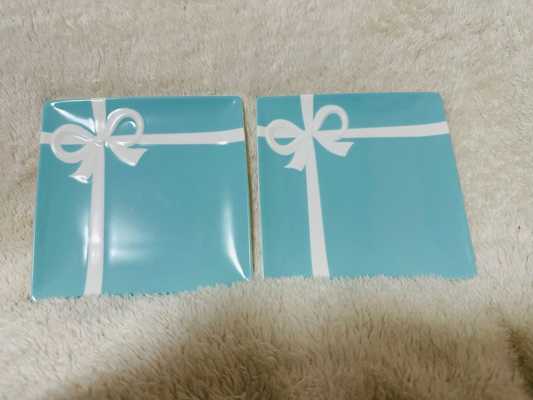 Tiffany&Co.ブルーボウデザートプレートセット　2枚セット ティファニー / TIFFANY & Co ブルーボウ デザートプレート2枚Set 洋食