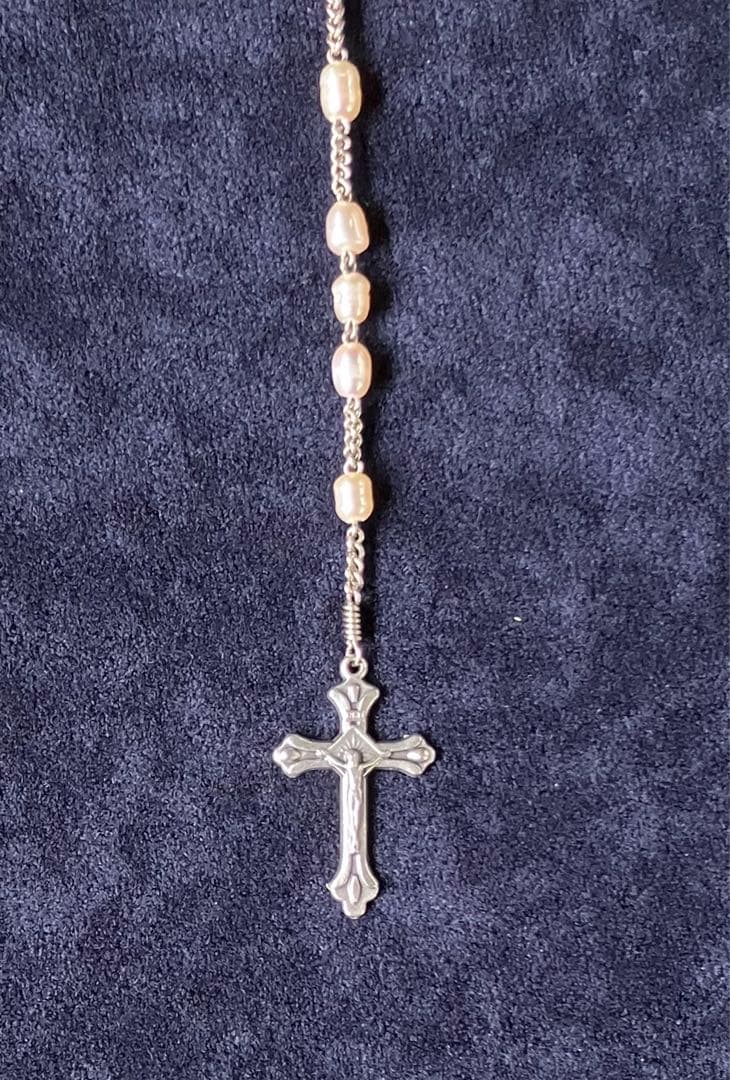 カトリック ロザリオ 手編み 淡水パール 長崎編み - メルカリ