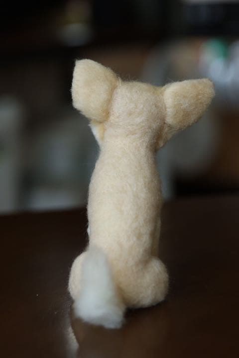 羊毛フェルト ロングコートチワワ(柴犬カット) - メルカリ