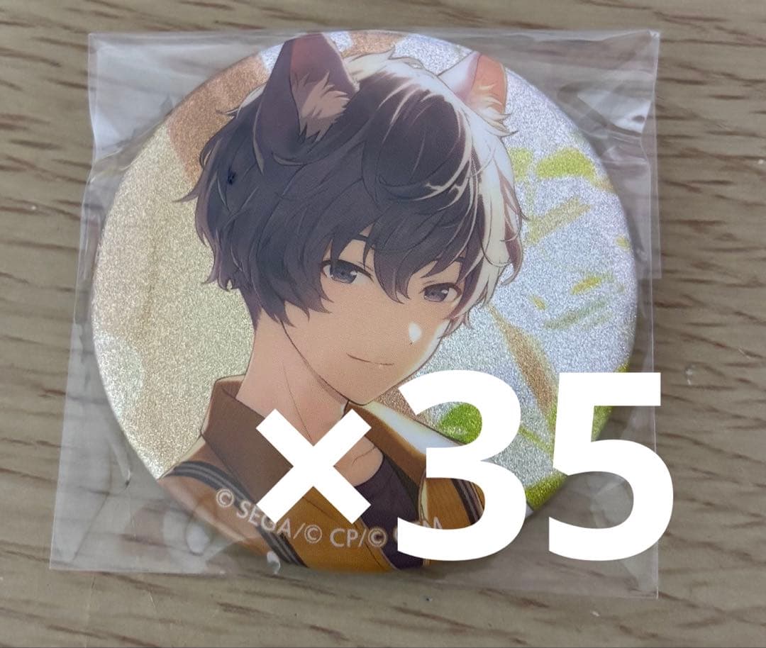 プロセカ　KAITO　グリッター缶バッジ　38c　グリ缶 35個 プロセカ】11月の新商品“グリッター缶バッジイベントイラスト