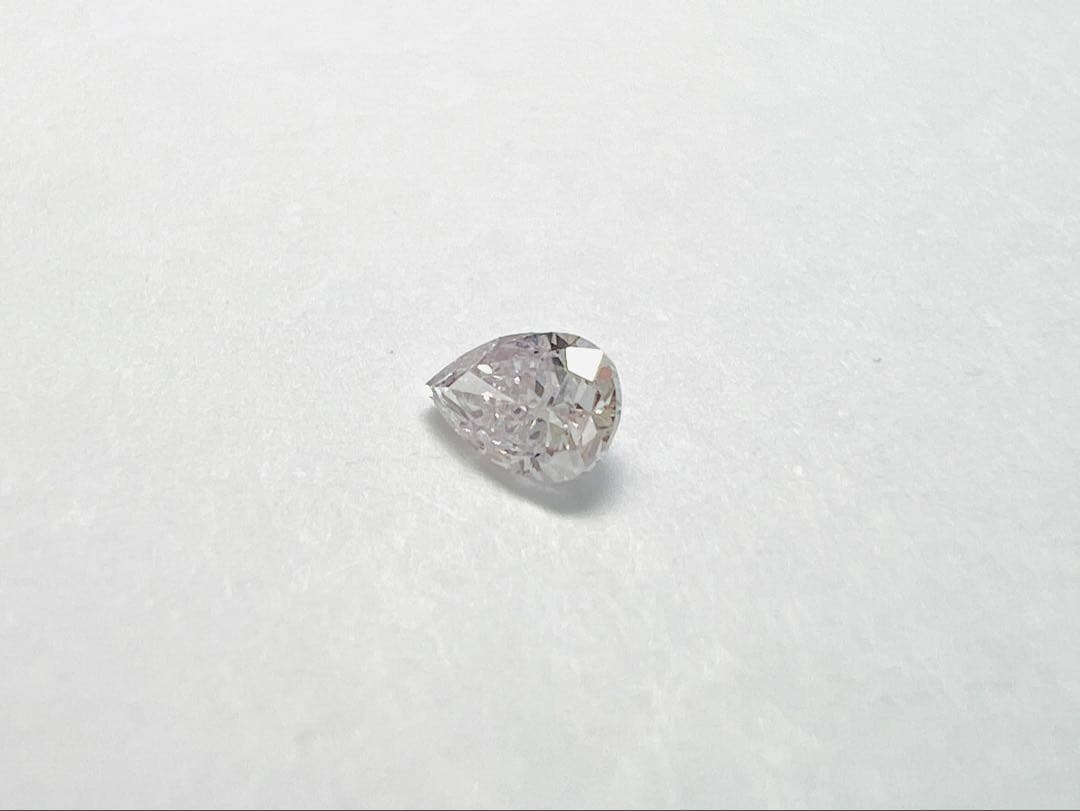 0.097ct 天然ピンクダイヤモンド LIGHT PURPLISH PINK