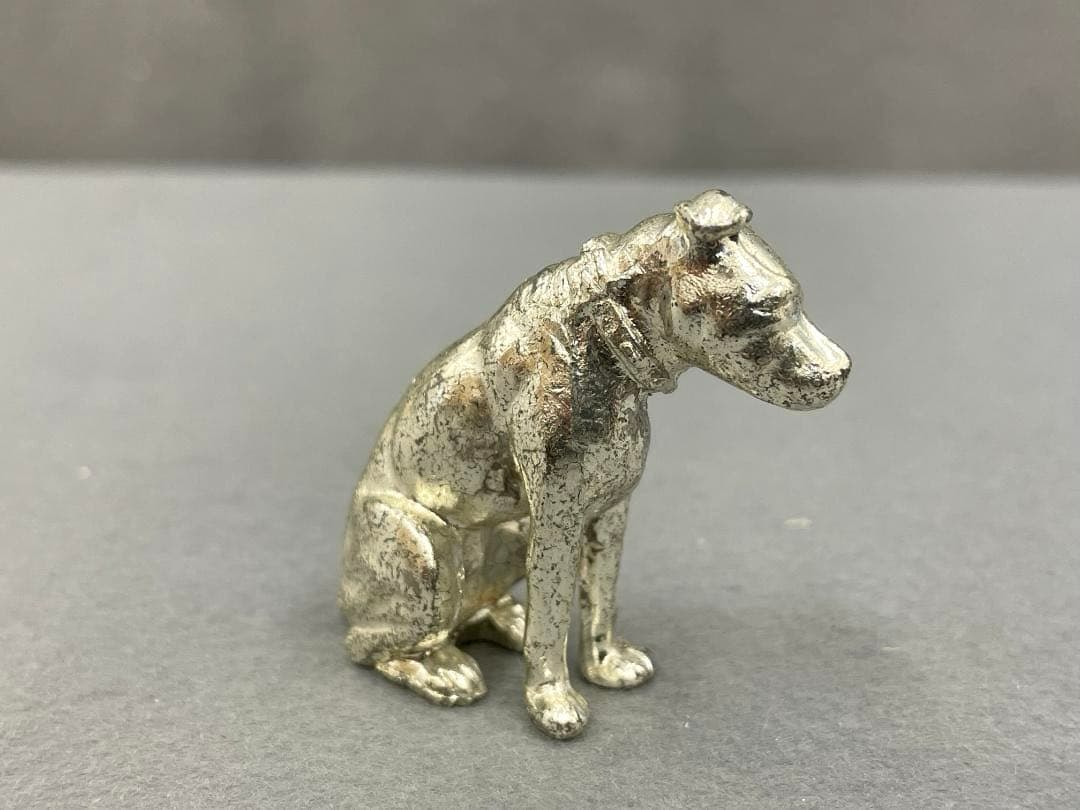 ビクター犬　ニッパーくん　陶器 ２体 25.5cm 16cm　メタル 1体