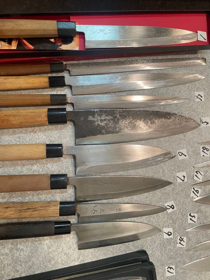 包丁 魚屋引退20本セット売り 希望価格コメントで正本 杉本 有次 正明