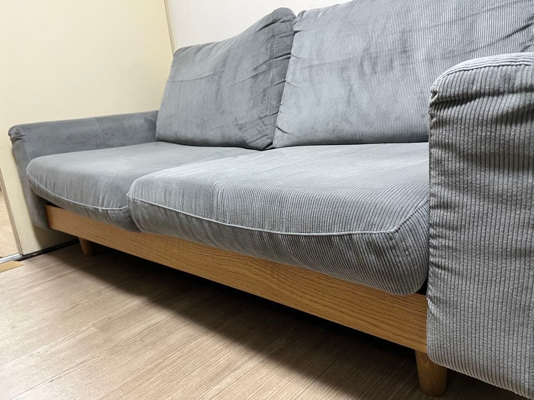 引き取り限定】ニトリ2.5人用布張りワイドソファ 川崎市 - メルカリ