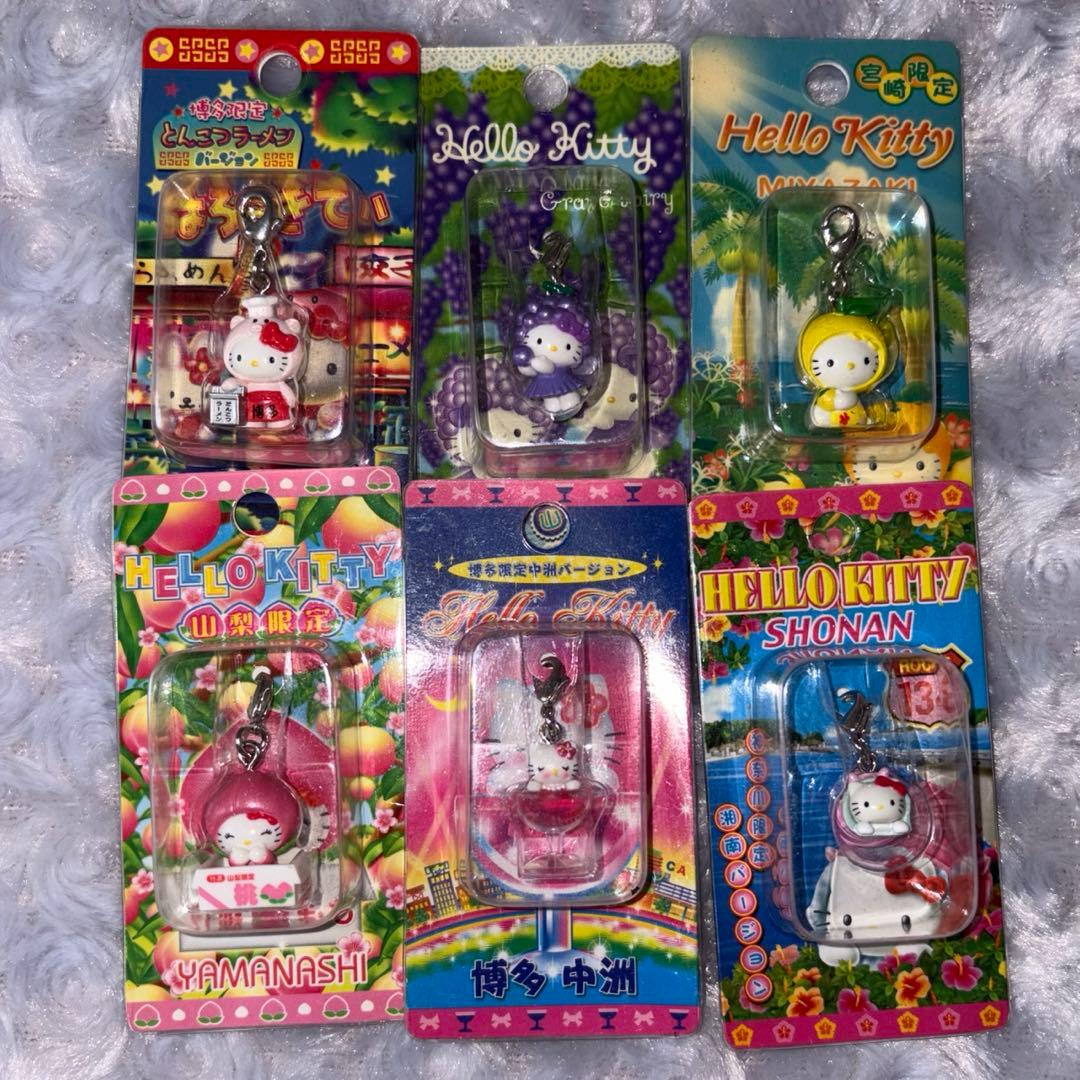ご当地キティ 根付け ファスナーマスコット 6個 まとめ売り - メルカリ