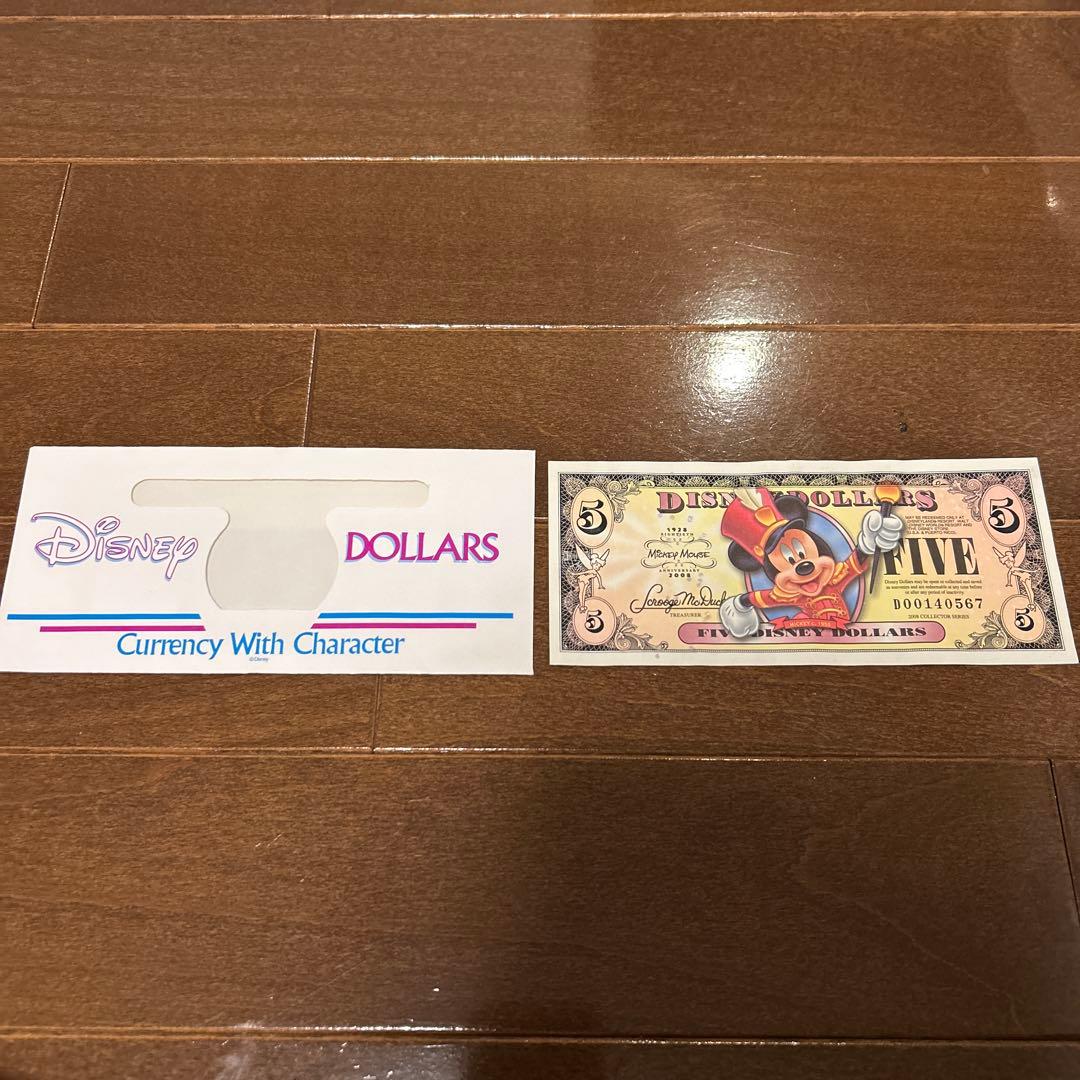 希少】ディズニーダラー ミッキー80周年 DisneyDollars 5ドル - メルカリ