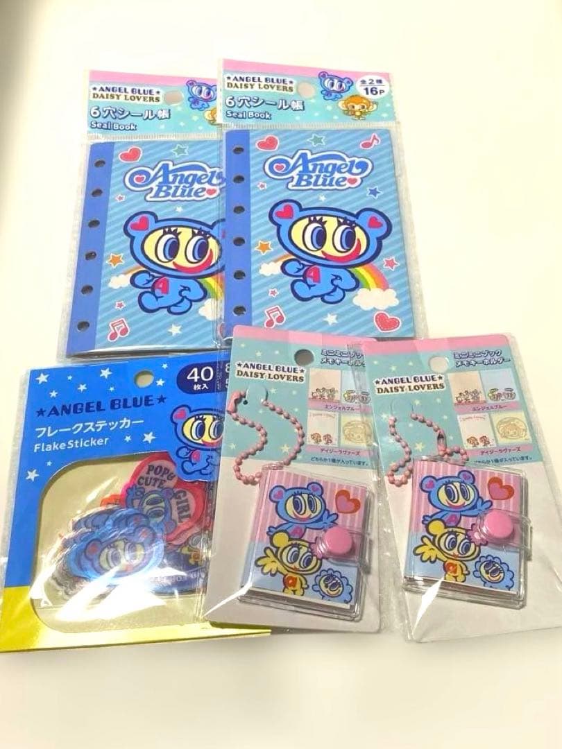エンジェルブルー シール帳 ミニミニブック フレークシール セリア