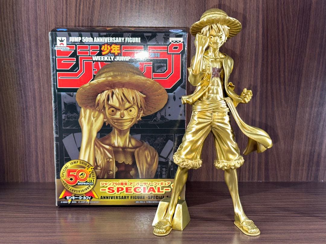ジャンプ50周年アニバーサリーフィギュア モンキー•D•ルフィ - メルカリ