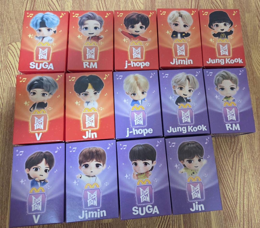 韓国マクドナルド BTSコラボ完全コンプリートフィギュア14個+おまけ付き BTS×マクドナルド再コラボ！韓国でTinyTANフィギュア争奪戦、日本は