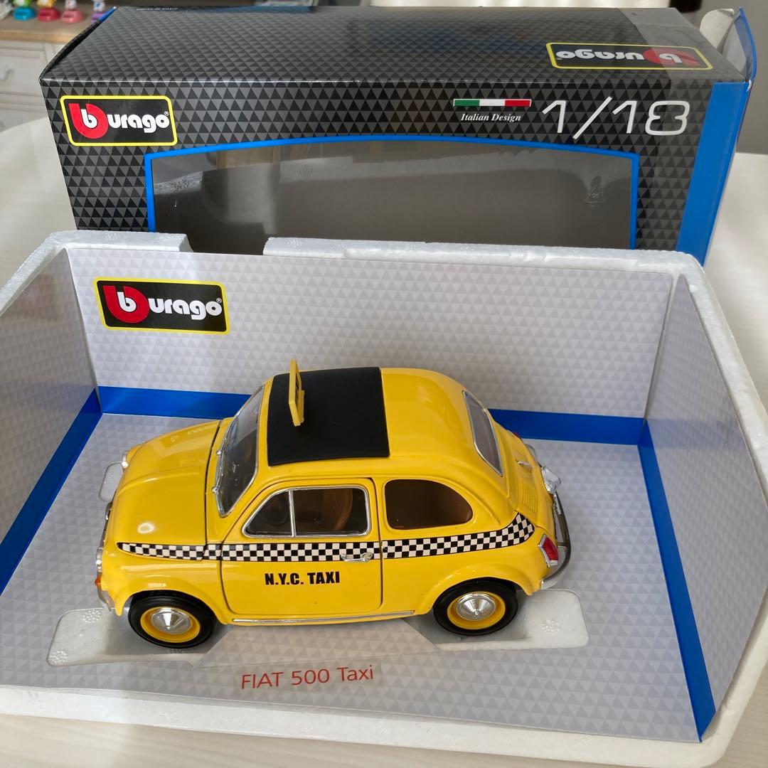 Bburago FIAT 500 タクシー 1/18 - メルカリ