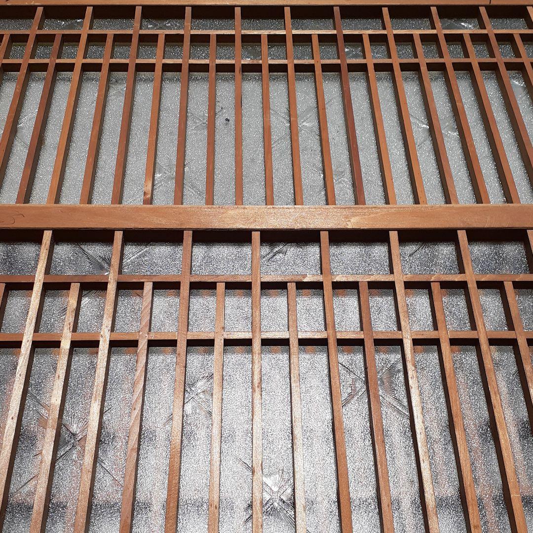 昭和レトロ 組子欄間 書院障子 建具 衝立 引戸 ガラス戸 リフォーム